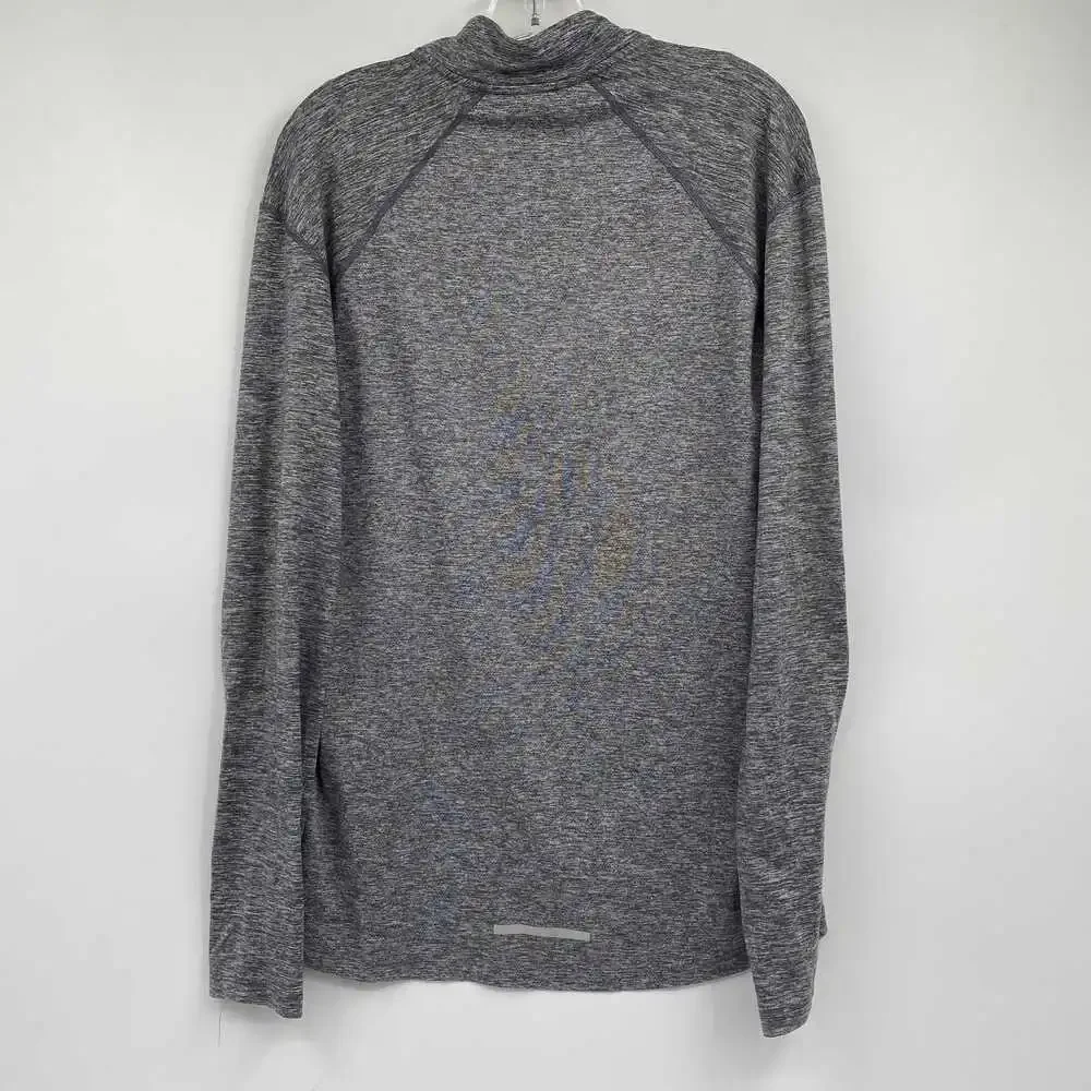 Nike Gray Quarter Zip Long Sleeve Athletic Shirt | Men’s S